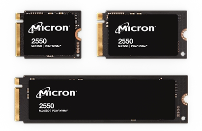 Micron представила 2550 NVMe SSD с 232-слойной технологией NAND